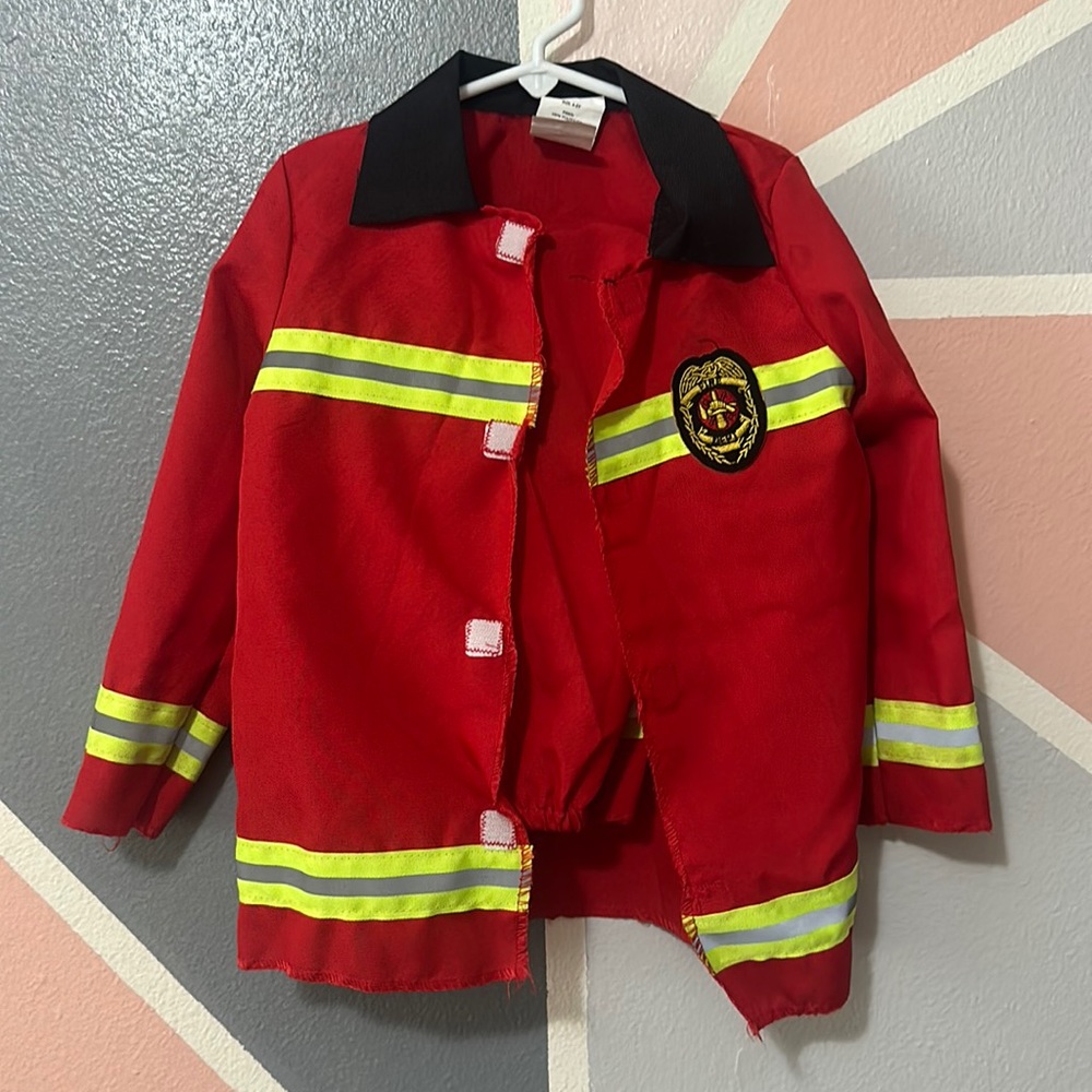 Kids 4T/5T Fireman costume
